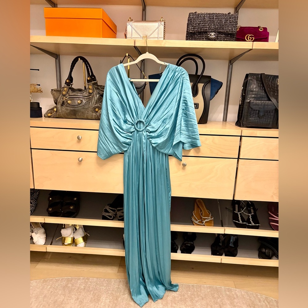 Zara Teal Maxi jumpsuit